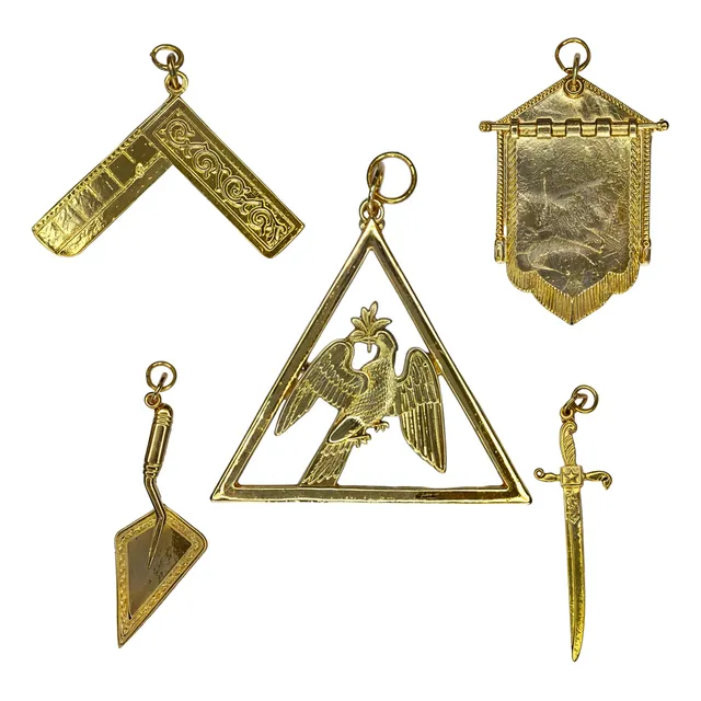 Kit C/22 Joia De Cargo Para Cerimônia Maçonaria Ritual