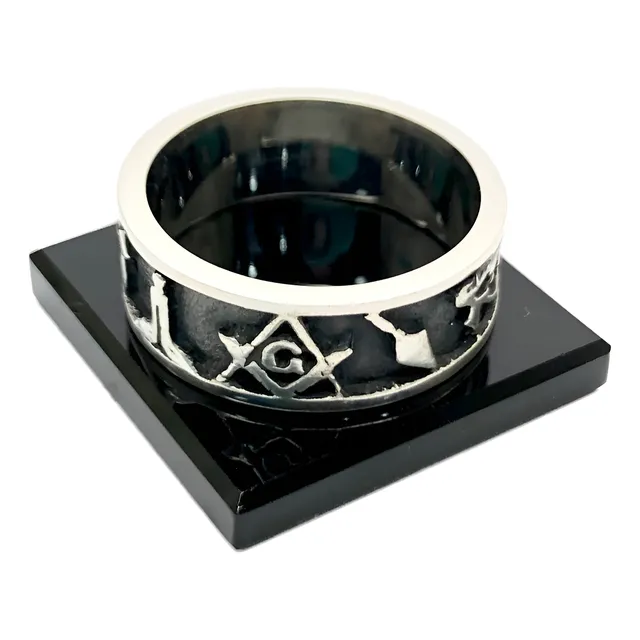 Anel Maçonaria Maçom Prata De Lei 925