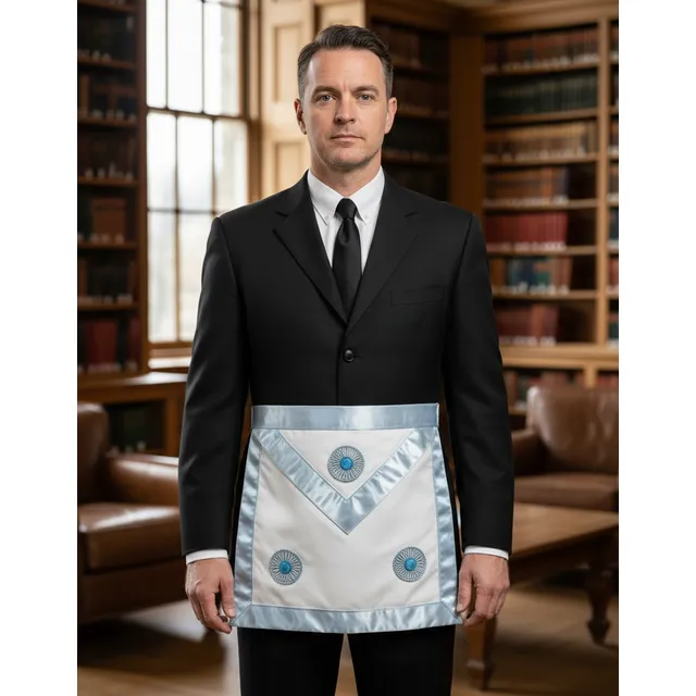 Avental De Mestre Maçom Paramento - Maçonaria Reaa Gob/gl