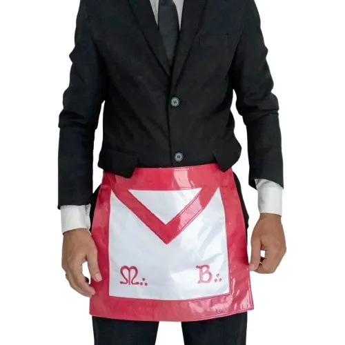 Avental Do Mestre Da Comab Vermelho Maçonaria