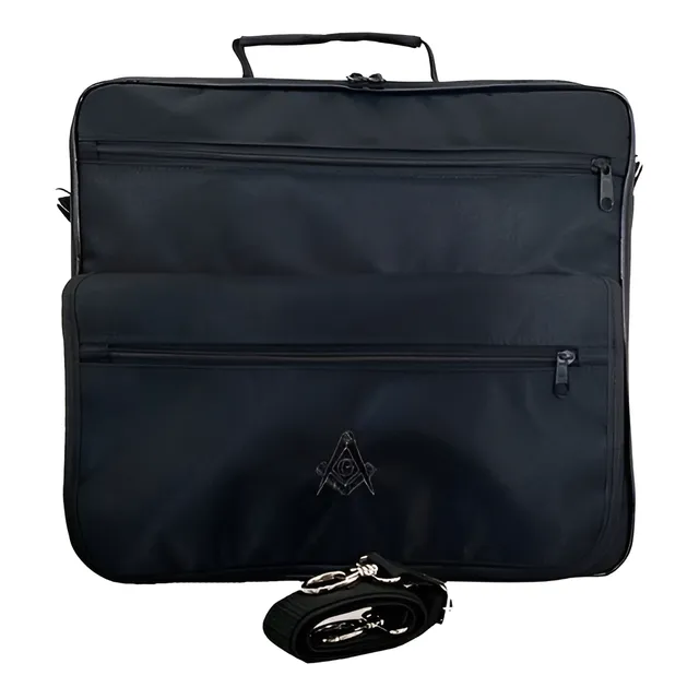 Bolsa Pasta Maleta Masculino Paramentos Maçônico Maçonaria Preto