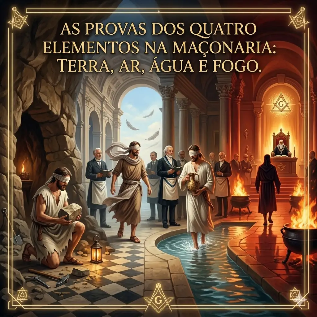 Provas dos Quatro Elementos — simbolismo na Maçonaria