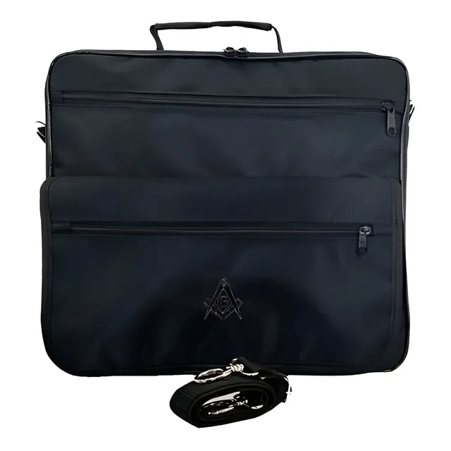 Bolsa Pasta Maleta Masculino Paramentos Maçônico Maçonaria Preto