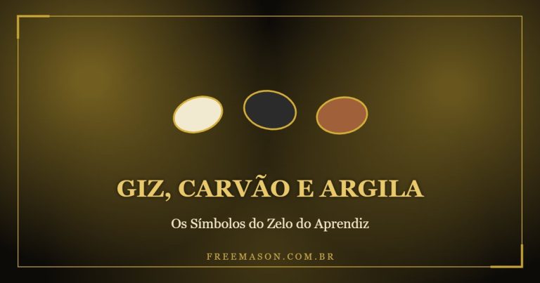 Giz, Carvão e Argila: os Símbolos do Zelo do Aprendiz Maçom