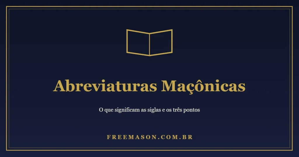 Abreviaturas Maçônicas