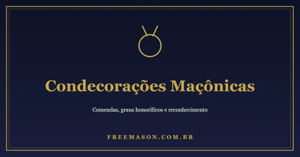 Condecorações Maçônicas