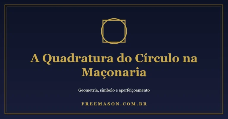 A Quadratura do Círculo na Maçonaria: Significado e Simbolismo 2 A Quadratura do Círculo na Maçonaria: Significado e Simbolismo
