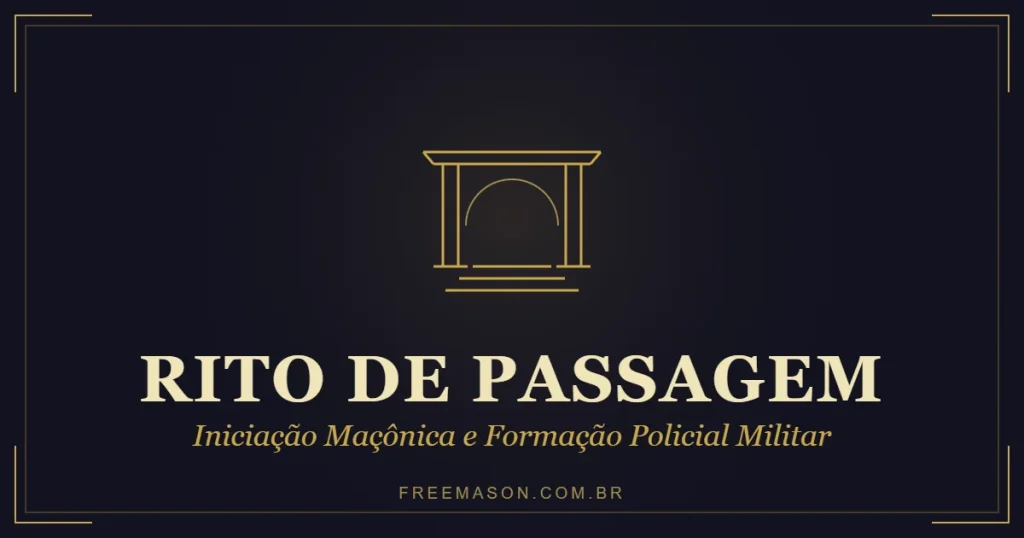 Rito de passagem na iniciação maçônica — portal simbólico do Templo