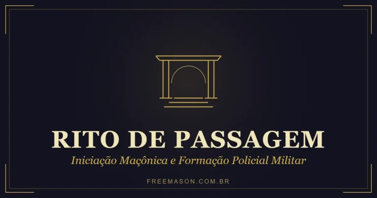 Rito de Passagem e Formação Identitária: Iniciação Maçônica e Formação Policial Militar em Perspectiva Comparada