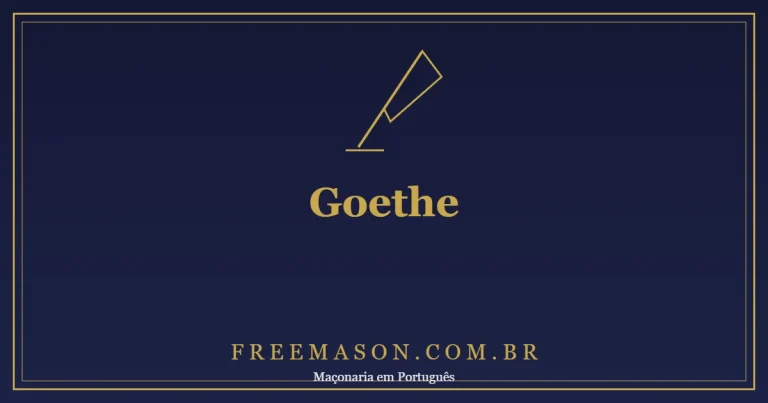 Goethe Maçom: a Loja Amália de Weimar e o Poema “Symbolum”