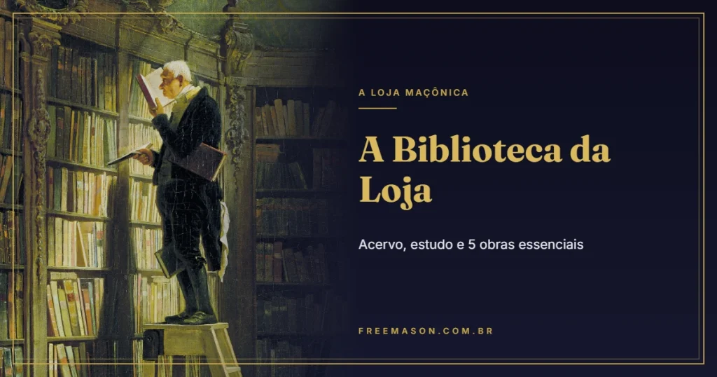 Biblioteca da Loja: Acervo, Estudo e 5 Obras Essenciais