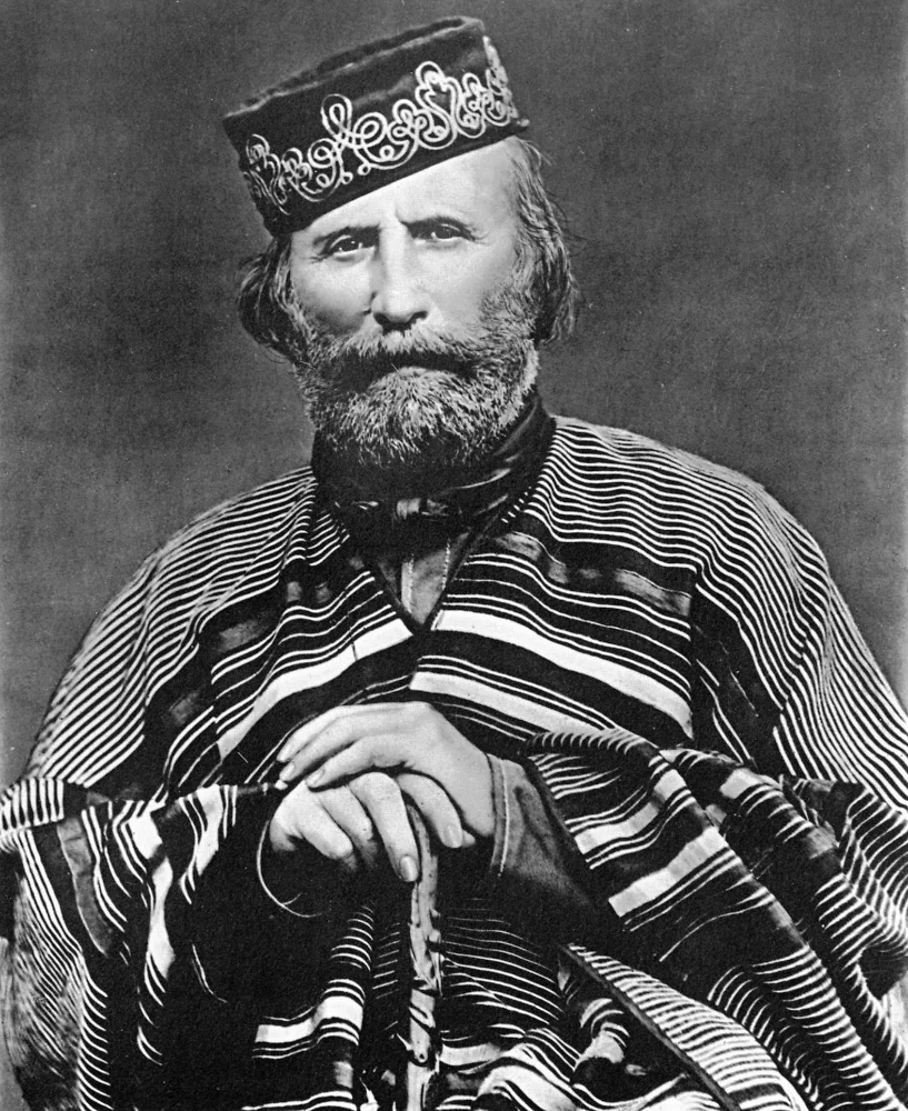Giuseppe Garibaldi, fotografia dos Fratelli Alinari em 1866