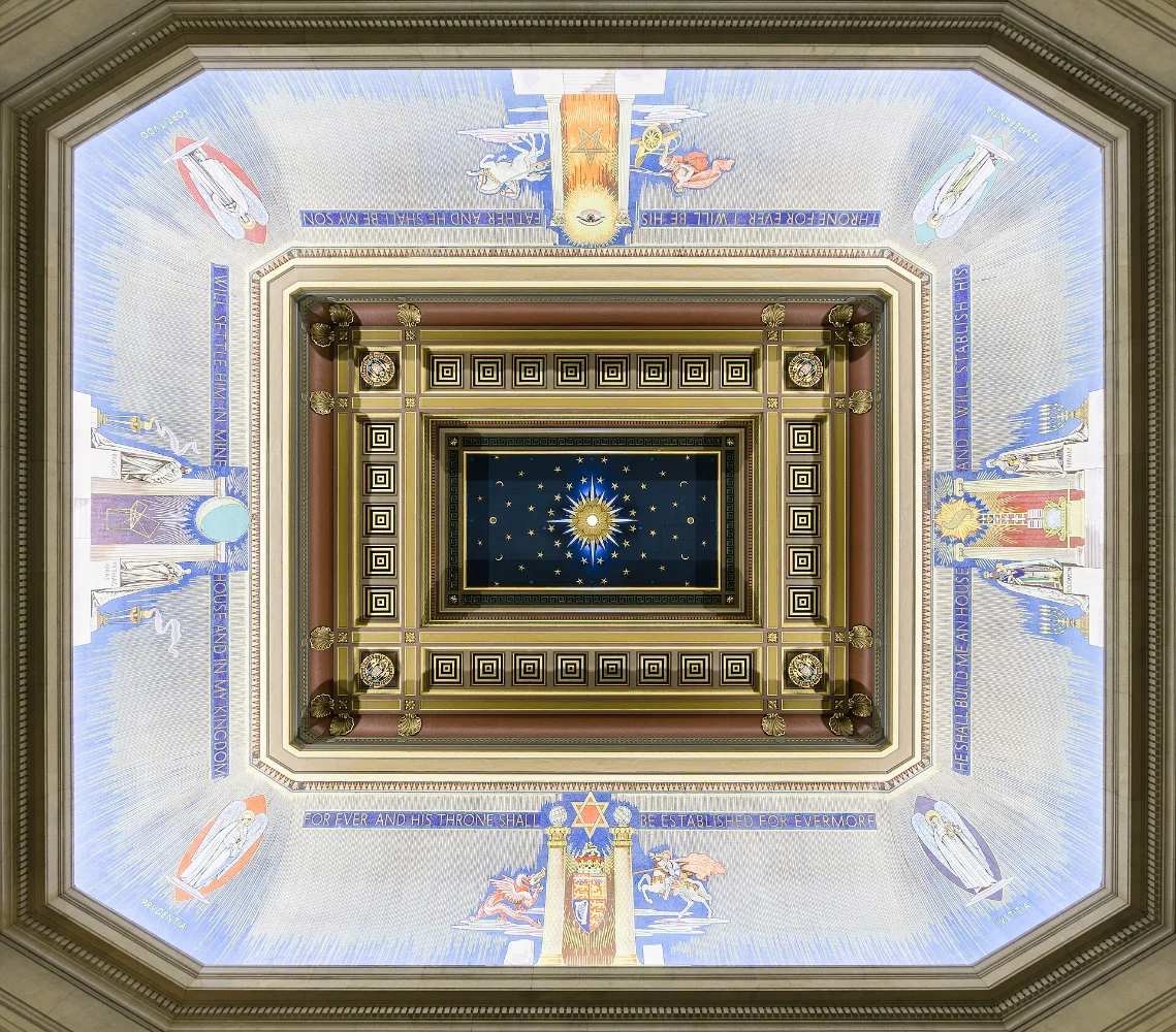 Rito de Emulação: Grand Temple do Freemasons' Hall, em Londres