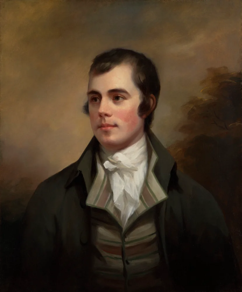 Robert Burns, retrato por Alexander Nasmyth
